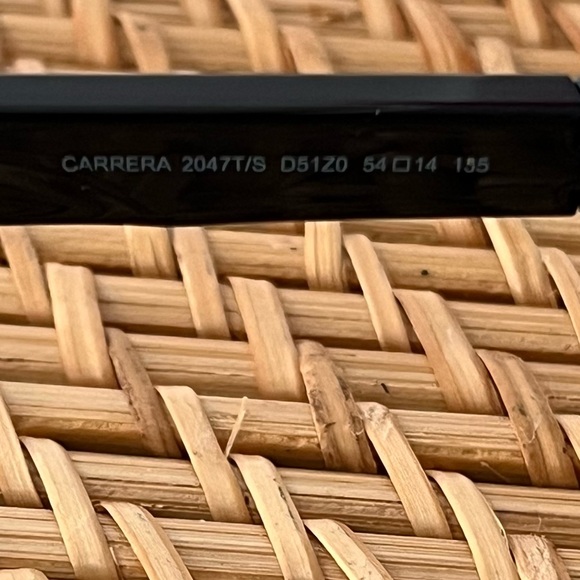 New Carrera 2047T/S Blue Black Sunglasses Lightweight Mirror Lens Rectangle NWOT - Picture 9 of 13